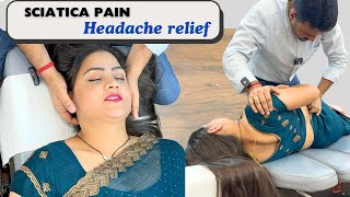 Sciatica pain treatment and headache relief by Dr Harish Grover [upl. by Garnes]