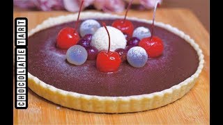 Chocolate tart Recipe Eggless Silkiest chocolate tart [upl. by Yerfdog]