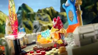 LEGO® CHIMA™  Flying Phoenix Fire Temple vs Maula’s Ice Mammoth Stomper [upl. by Meridel]