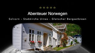 Abenteuer Norwegen Solvorn Stabkirche Urnes amp Bergsetbreen 4K [upl. by Baynebridge158]