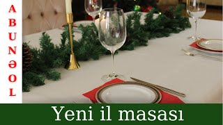 Yeni il sufresi  yeni il masasi  sufre dekoru  sufrenin bezedilmesi Christmas table decoration [upl. by Lemaj16]