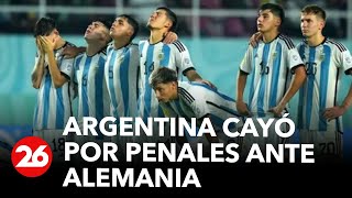 MUNDIAL SUB 17 Argentina cayó por penales ante Alemania en semifinales [upl. by Inihor]