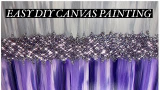 Bling Purple Canvas Painting [upl. by Sllew]