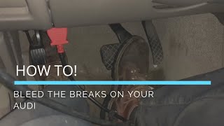 Audi brake bleed procedure [upl. by Nay]