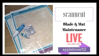 ScanNCut Blade amp Mat Maintenance Live [upl. by Bannister927]