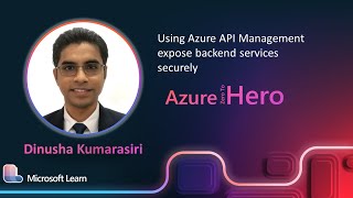 Dinusha Kumarasiri  Using Azure API Management expose backend services securely [upl. by Nilpik]