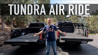 Using Air Ride Suspension on 2022 Toyota Tundra [upl. by Grimbal]