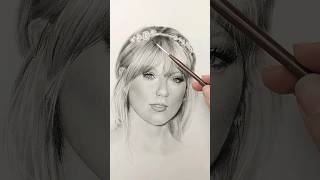 Portrait Drawing Tutorial for Beginners  Charcoal Drawing  Taylor Swift [upl. by Chimene]