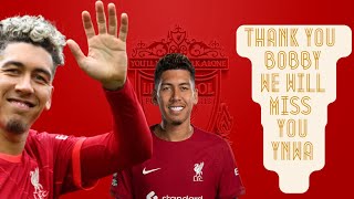 Roberto Firmino Bobby  The Liverpool Journey  YNWA 🤎  THANK YOU [upl. by Erena]