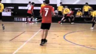 B Div Floorball Final 2nd Period 11 Mar 11  Catholic High v Victoria School [upl. by Durr885]