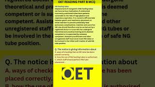 📘 OET Reading Part B Practice Question 📘OET OETReading OccupationalEnglishTest OETPreparation [upl. by Nitsuj499]