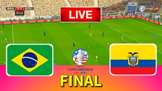 BRAZIL vs ECUADOR  Final Copa America 2024  Full Match All Goals  Live Football Match [upl. by Norman]