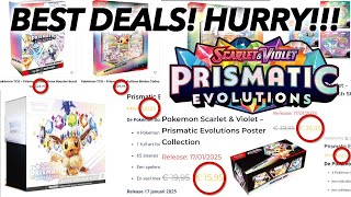 THE BEST DEALS ON PRISMATIC EVOLUTIONS HURRY [upl. by Bigner]