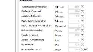 Heizlastberechnung mit Hottgenroth TGAHeizung6 [upl. by Ahsaret]