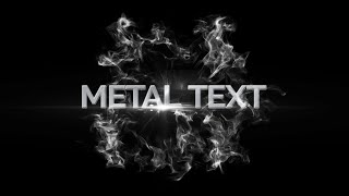 Metal Text Animation In After Effects  Metallic Text Effects  After Effects Tutorial [upl. by Morentz962]