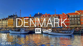 DENMARK 8K Video Ultra HD With Soft Piano Music  60 FPS  8K Nature Film [upl. by Sherri91]