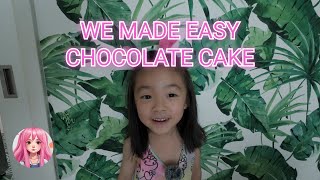 We made easy chocolate cake 🍰🍥 [upl. by Ecal]