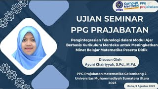 PPT Ujian Seminar PPG Prajabatan [upl. by Nile805]