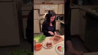 Making Vietnamese spring rolls youtubecookingshorts cookingathome vietnamesefood springrolls [upl. by Vachel]