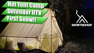 SnowTrekker Hot Tent Winter Camping in Canada [upl. by Evvy]