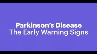 Early Warning Signs of Parkinsons Disease [upl. by Menides]