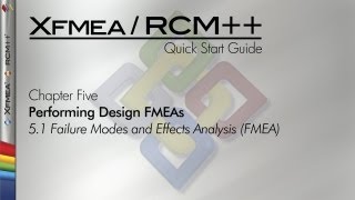 XfmeaRCM 8 Quick Start Guide Chapter 51 Failure Modes and Effects Analysis FMEA [upl. by Ayit]