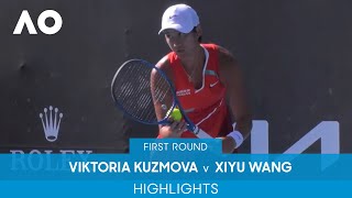 Viktoria Kuzmova v Xiyu Wang Highlights 1R  Australian Open 2022 [upl. by Boyd]