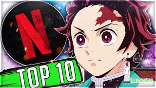 Top 10 Anime On Netflix [upl. by Yevre]