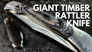 Timber Rattler Scarab Back  Giant Folding Knife Madness [upl. by Serrano]