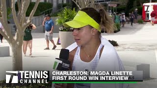 Magda Linette Earns A Win And Opens Up About The Mental Side Of Tennis  Charleston 1st Round [upl. by Norward]