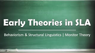 Early Theories in SLA  Behaviorism amp Structural Linguistics  Monitor Theory [upl. by Odraner]