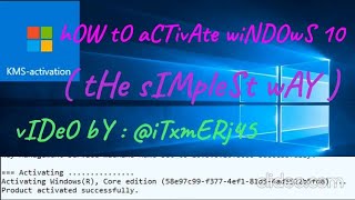 How to Activate Windows 10  Windows 10 Activation  KMS activator  windows10 windows10activation [upl. by Ahsemrac33]