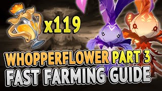 Whopperflowers All Locations Part 3 FAST FARMING ROUTE  Genshin Impact 20 [upl. by Solrak941]