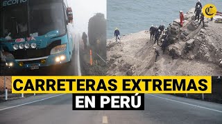 Las CARRETAS PELIGROSAS del Perú además de Pasamayo [upl. by Saalocin]