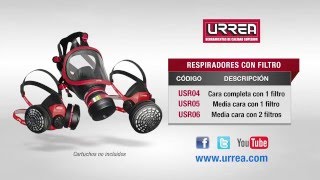 Mascarillas o respiradores con filtro Urrea [upl. by Alwin539]