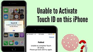 Unable to Activate Touch ID on this iPhone  Unable to Complete Touch ID Setup [upl. by Clarisse]