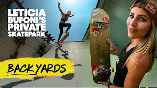 Leticia Bufonis Backyard Skatepark Is A Dream 😍 [upl. by Yartnoed]