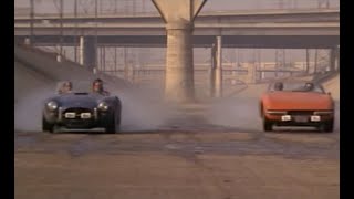 1966 Shelby Cobra CSX3243 vs 1974 Ferrari Daytona  Movie Gumball Rally 1976 [upl. by Obel]