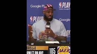 quotAt the end of the day its just basketballquot  LeBron James shorts [upl. by Claudio]