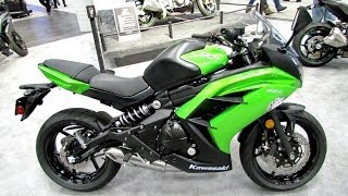 2014 Kawasaki Ninja 650 ABS Walkaround  2013 New York Motorcycle Show [upl. by Froma902]