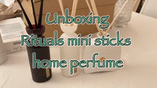 Unboxing Rituals mini perfume sticks Rituals  Home perfume [upl. by Cinimod]