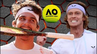 Thiago Seyboth Wild vs Andrey Rublev  Australian Open 2024 [upl. by Nauwaj]