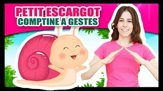 Comptines à gestes pour bébés  Petit Escargot  Titounis [upl. by Race914]