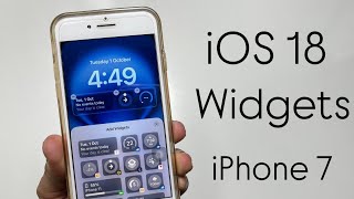 How to Install iOS 18 Widgets on iPhone 7  Ios 18 Features on iPhone 7 😱 [upl. by Newmann]