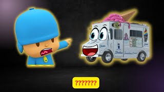 Pocoyo amp Ice Cream Truck Help Balloon Sound Variations in 51 Seconds [upl. by Yemrej286]