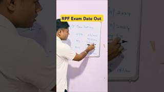 RPF Exam date Date out  rpf si amp constable exam date 2024 outrpfexamdate [upl. by Rramahs]