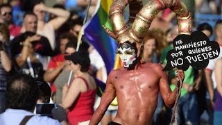 Más de un millón de personas llenan Madrid en la fiesta del Orgullo Gay [upl. by Nylhtac714]