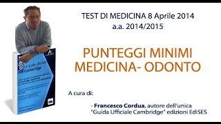 Punteggi Minimi Test Medicina AA 201415 [upl. by Niriam740]