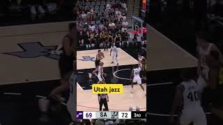 Utah jazz vs spurs shortvideo [upl. by Sirah762]