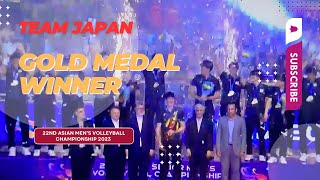 Awarding Ceremony of Team Japan for 22nd AVC 2023 [upl. by Tneicniv314]